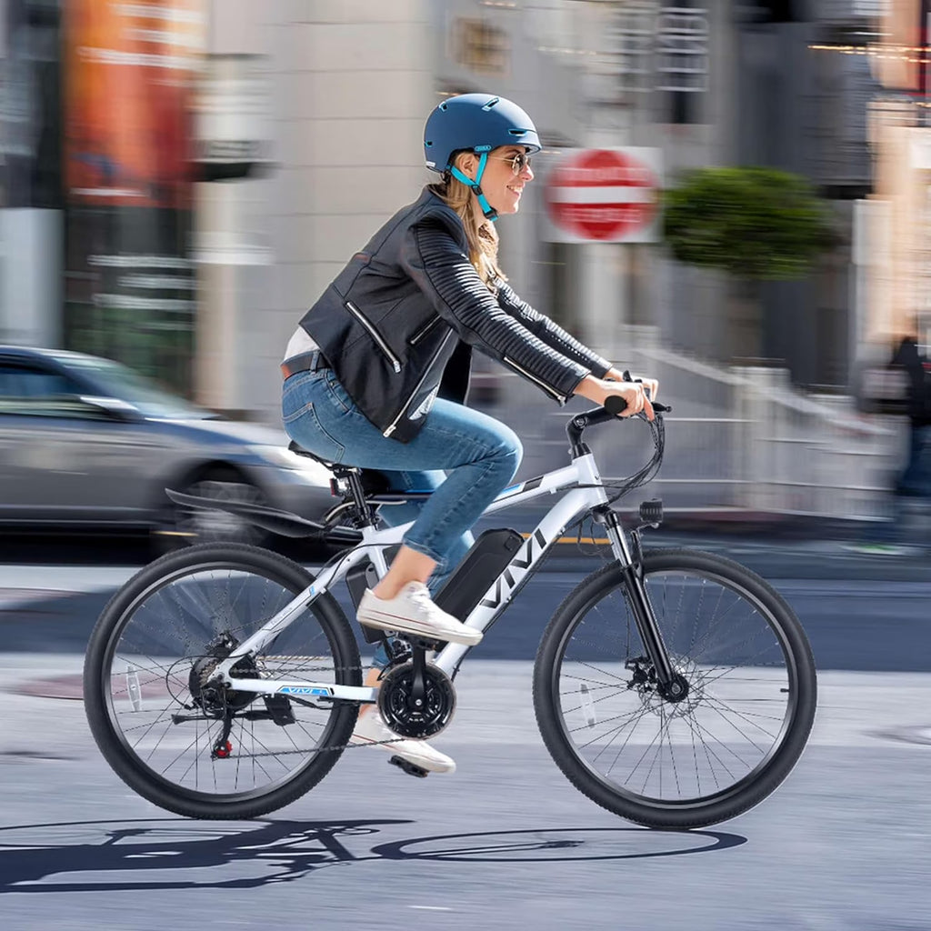Electric Bike for Adults 26" Electric Mountain Bike 500W Cruise Control Electric Commuter Bike 21 Speed with Removable 48V Battery up to 50 Miles
