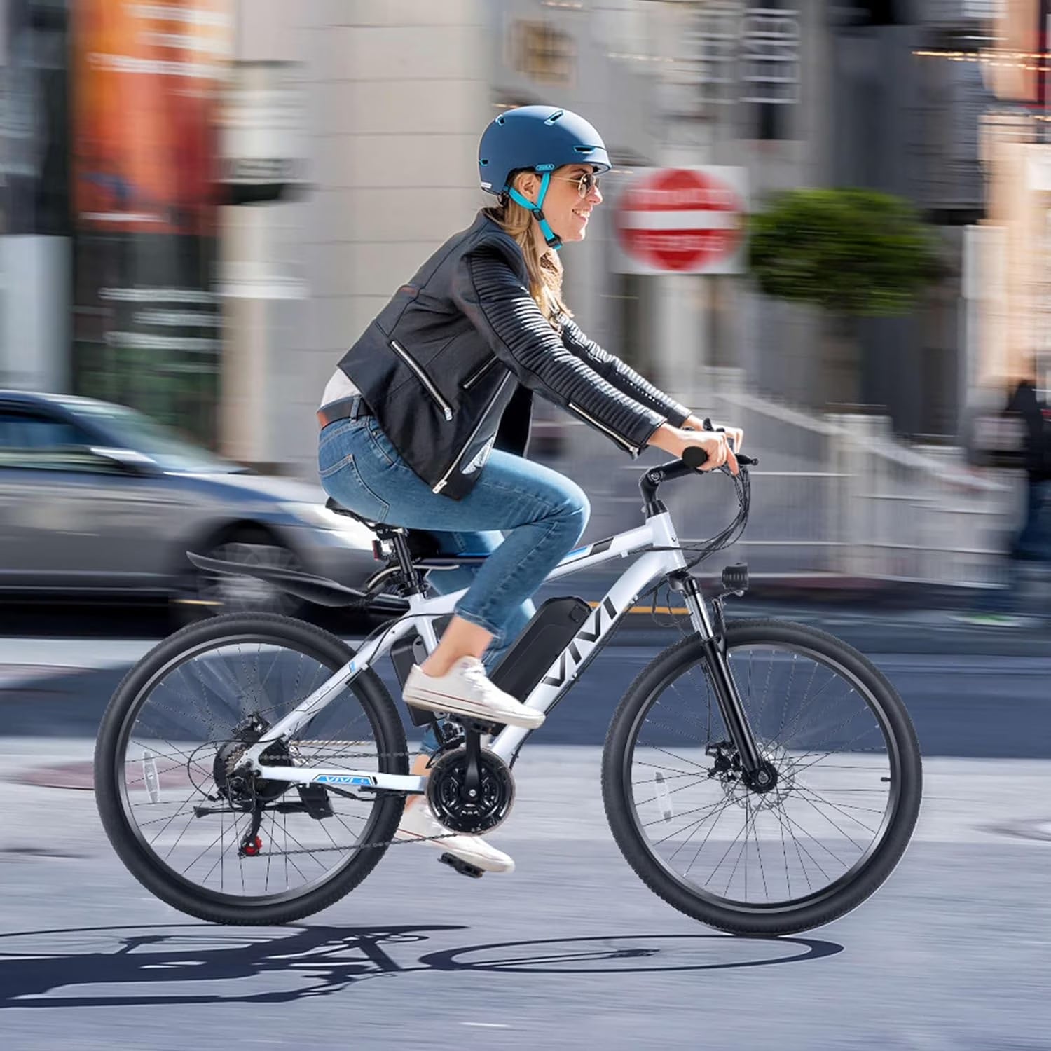 Electric Bike for Adults 26" Electric Mountain Bike 500W Cruise Control Electric Commuter Bike 21 Speed with Removable 48V Battery up to 50 Miles