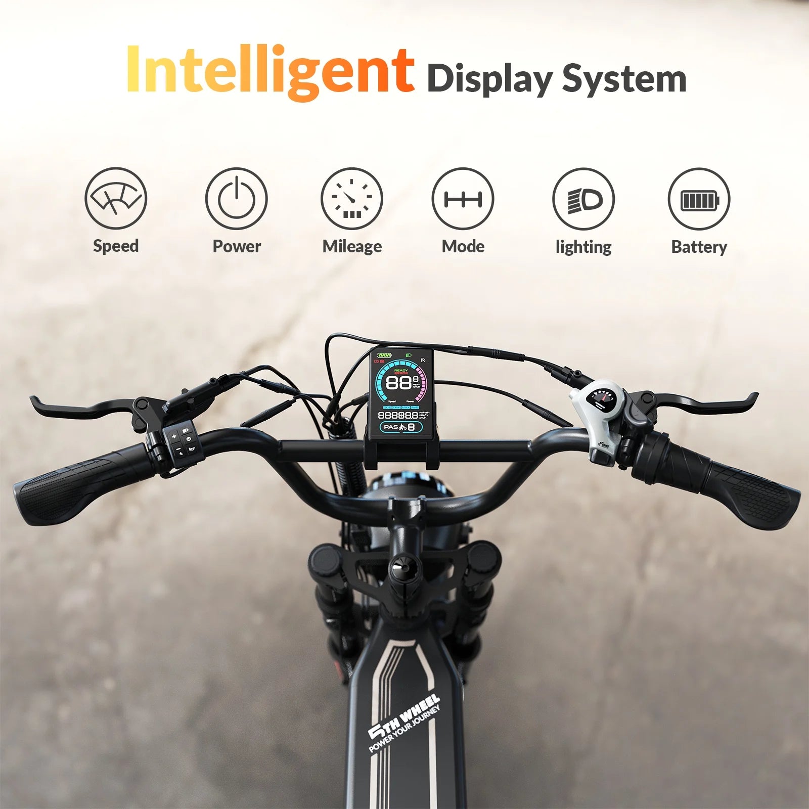 LB16 750W Electric Bike for Adults, 20" × 4 Fat Tire E Mountain Bikes, 48V 14.5Ah Removable Battery, Front Suspension, 7-Speed UL2849