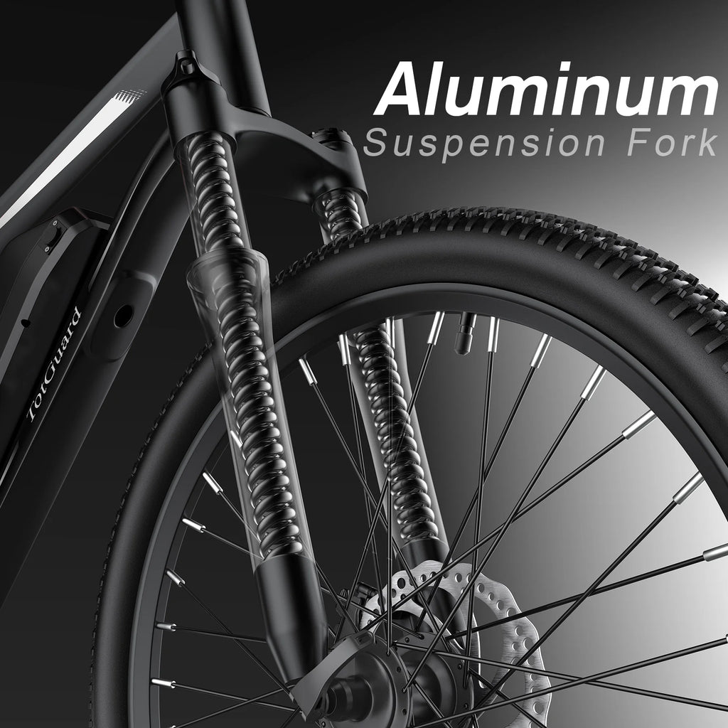 Electric Bike for Adults 27.5" E-Bike with 500W Motor, Electric Mountain Bike with 48V 10Ah Battery, Lockable Suspension Fork, Shimano 21 Speed Gears UL2849