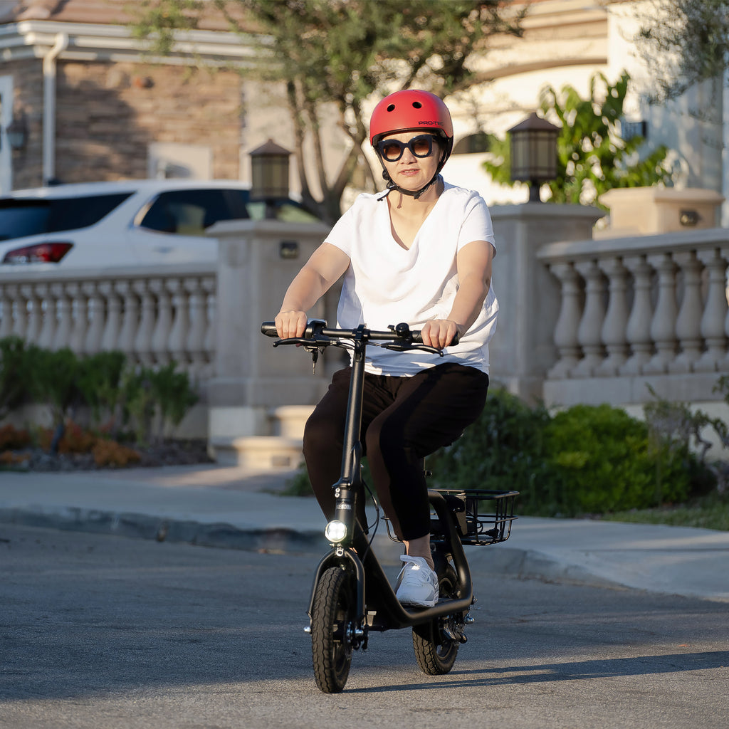 450W Sports Electric Scooter Adult with Seat Electric Moped Ebike E-Scooter