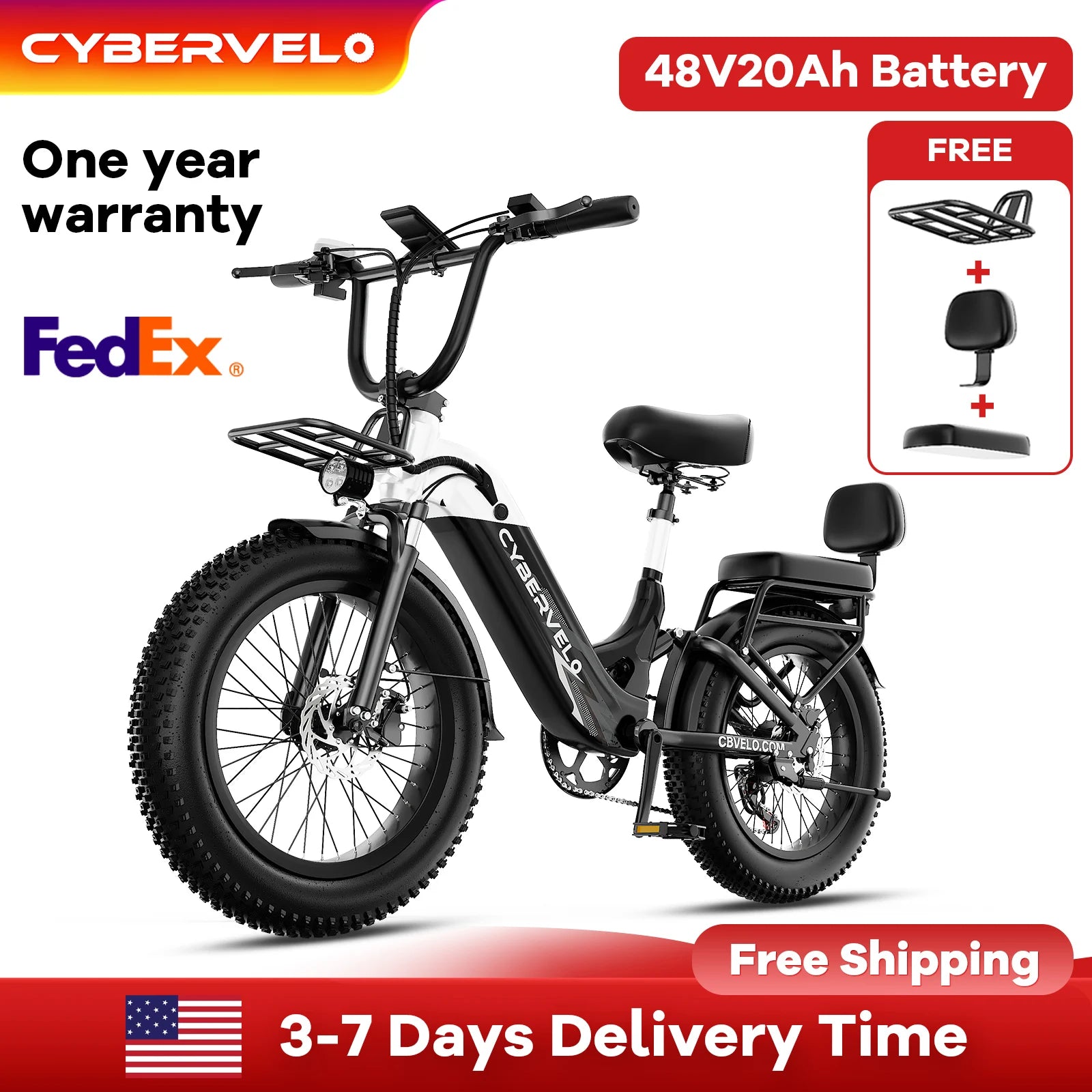 Cybervelo Step-Thru Commuter E-Bike