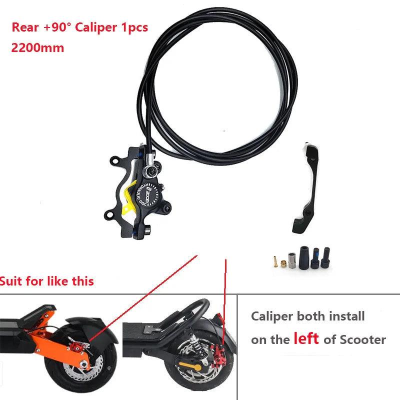 ZOOM Hydraulic Disc Brake Upgrade Kit for E-Scooters & E-Bikes