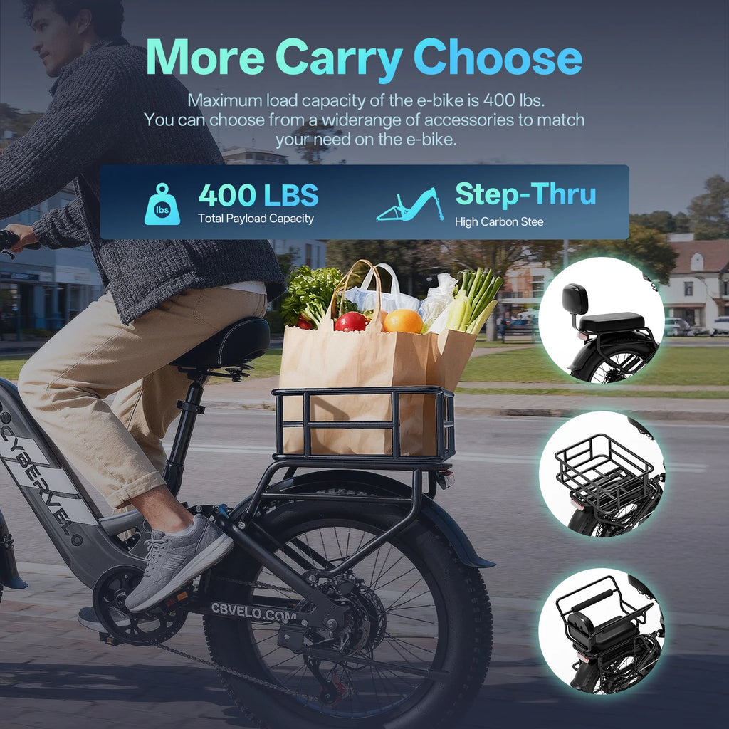 Cybervelo Step-Thru Commuter E-Bike