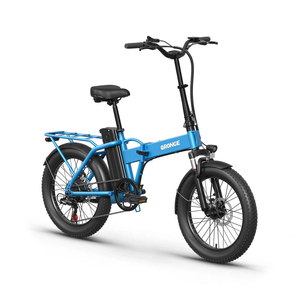 QRONGE Fat Tire Folding E-Bike