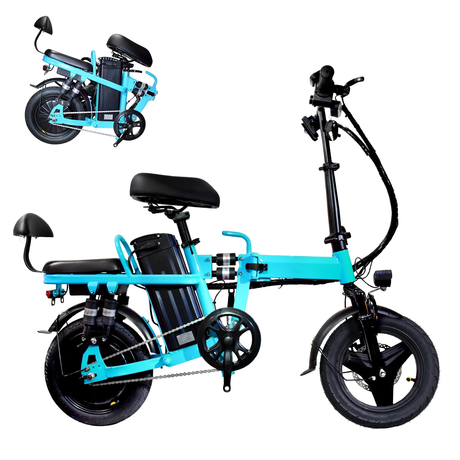 Colorful Folding E-Bike