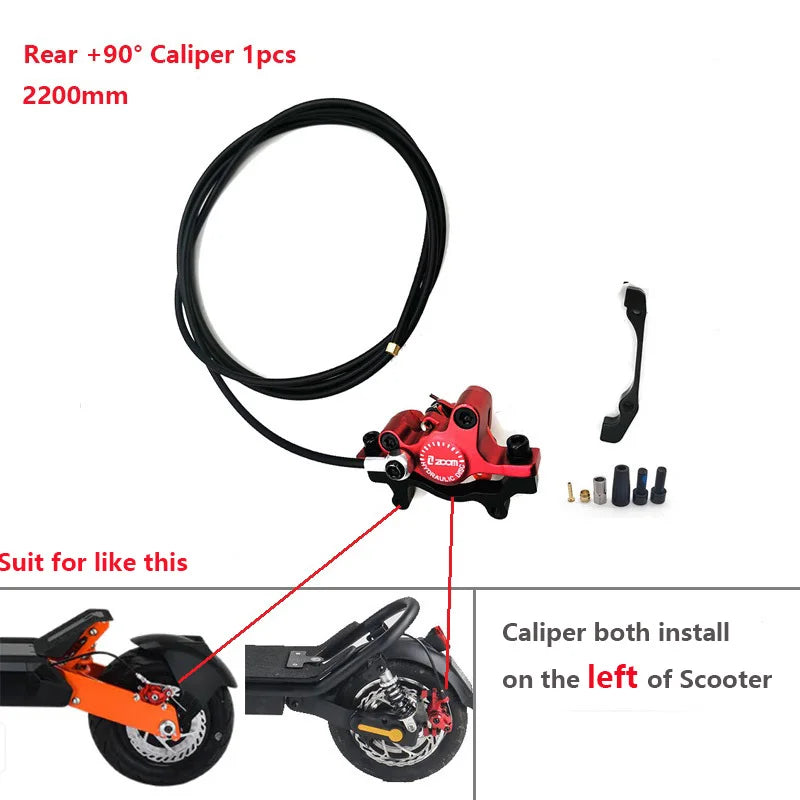 ZOOM Hydraulic Disc Brake Upgrade Kit for E-Scooters & E-Bikes