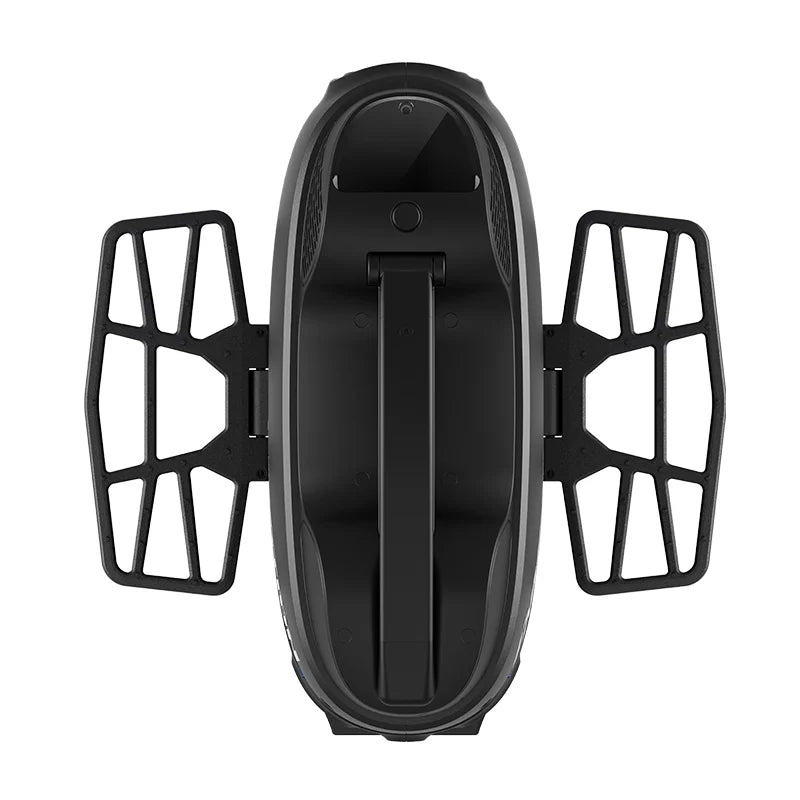 INMOTION V9 electric unicycle with front pedal guards and black wheel housing