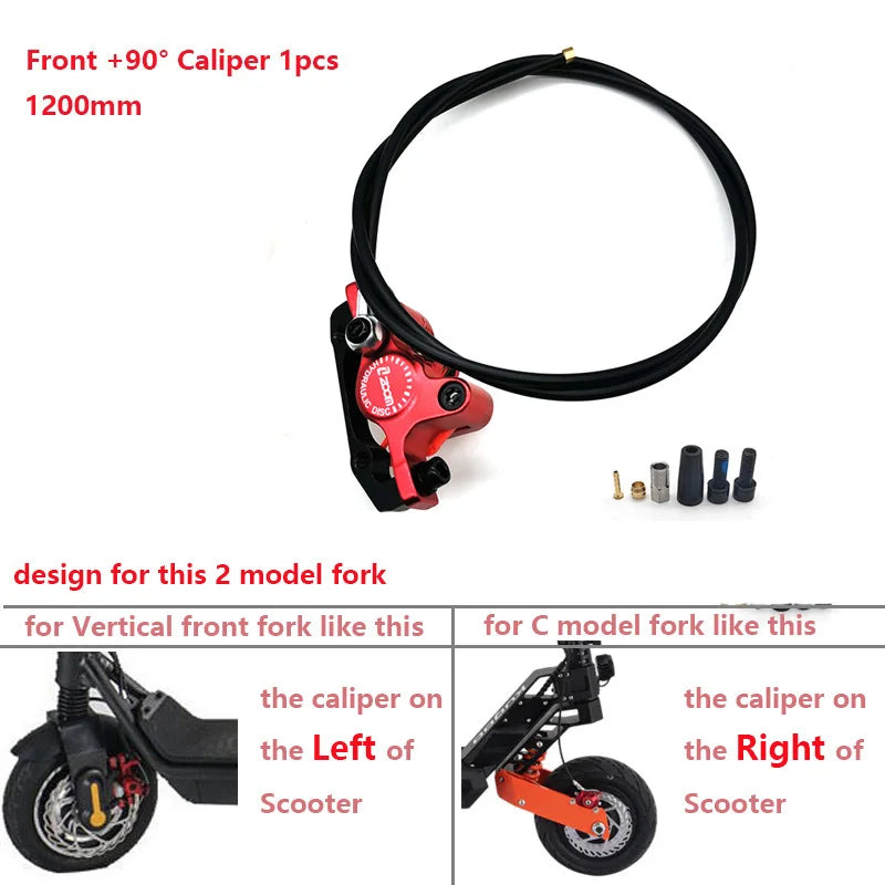 ZOOM Hydraulic Disc Brake Upgrade Kit for E-Scooters & E-Bikes