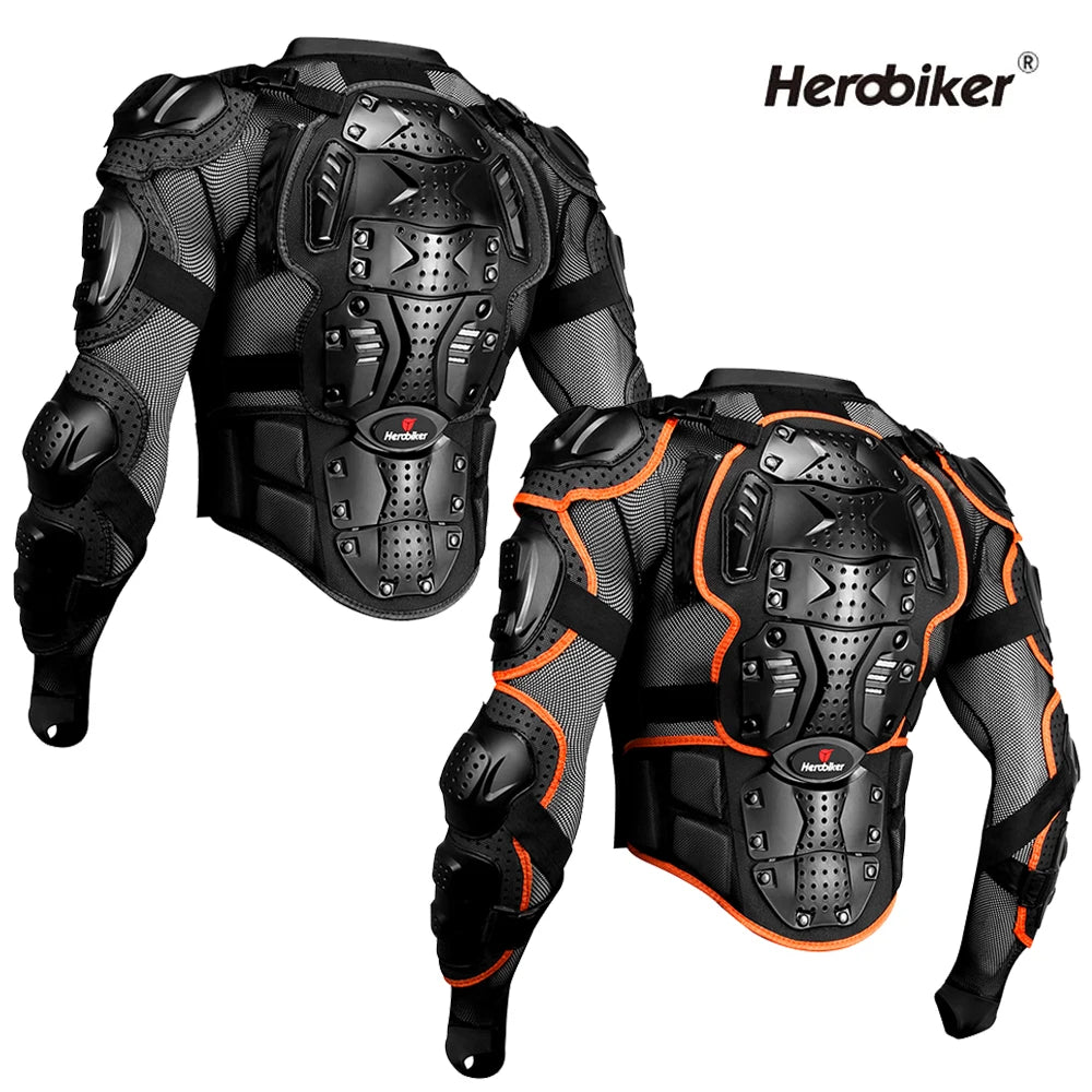 HEROBIKER Full Body Armor Jacket – Motocross & E-Bike Riding Protection