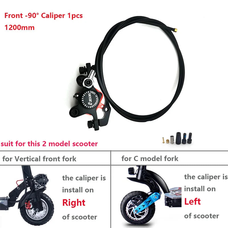 ZOOM Hydraulic Disc Brake Upgrade Kit for E-Scooters & E-Bikes