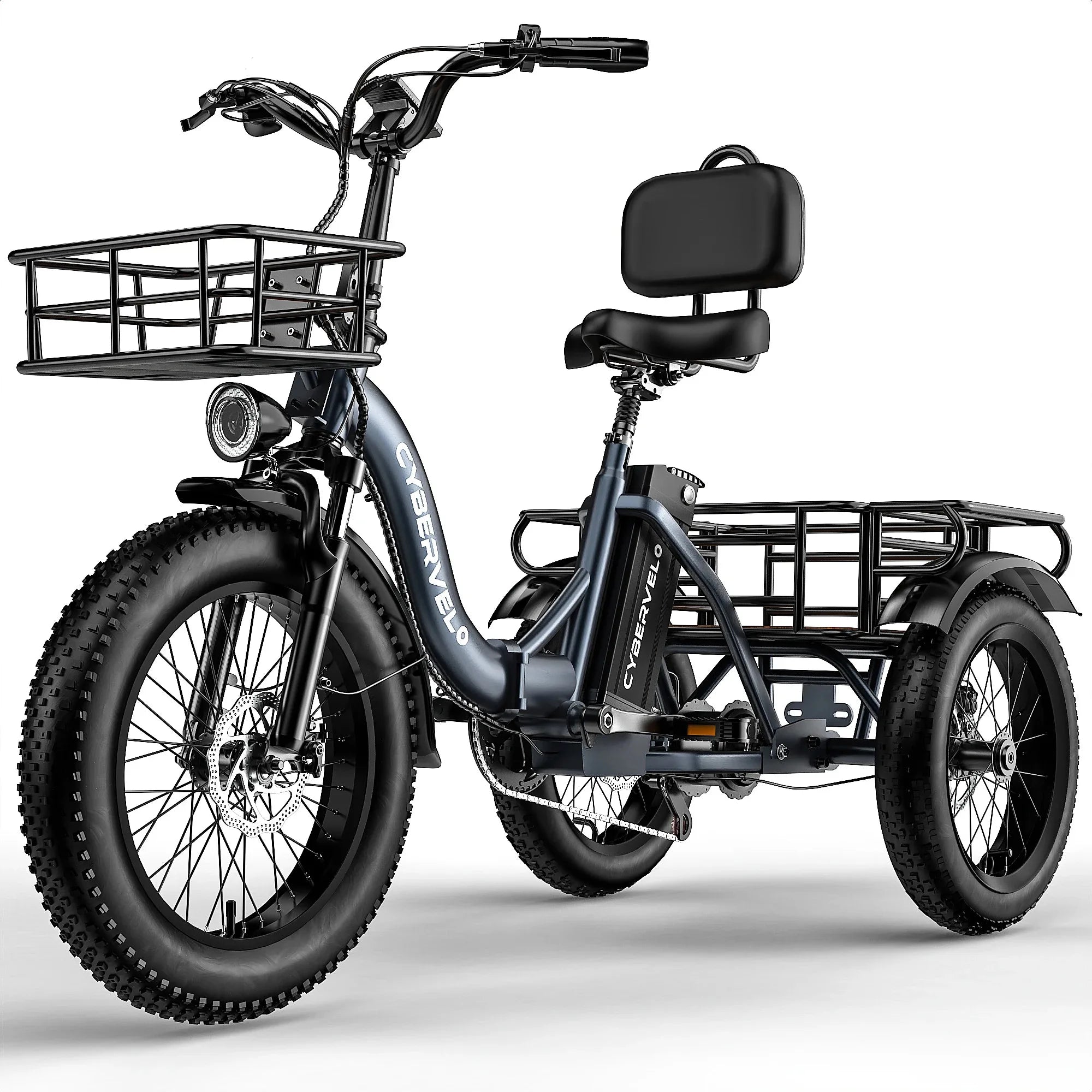 Three-Wheel Folding E-Bike