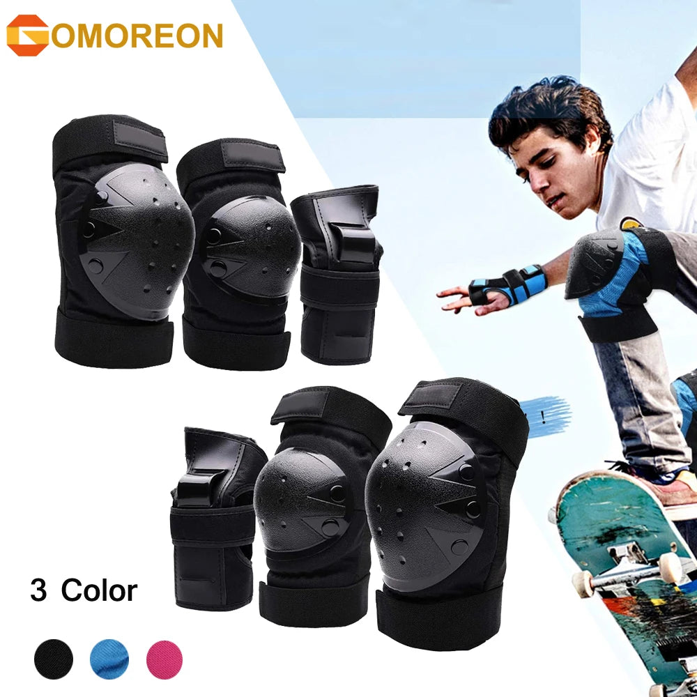 GOMOREON Protective Pad Set – Knee, Elbow & Wrist Guards