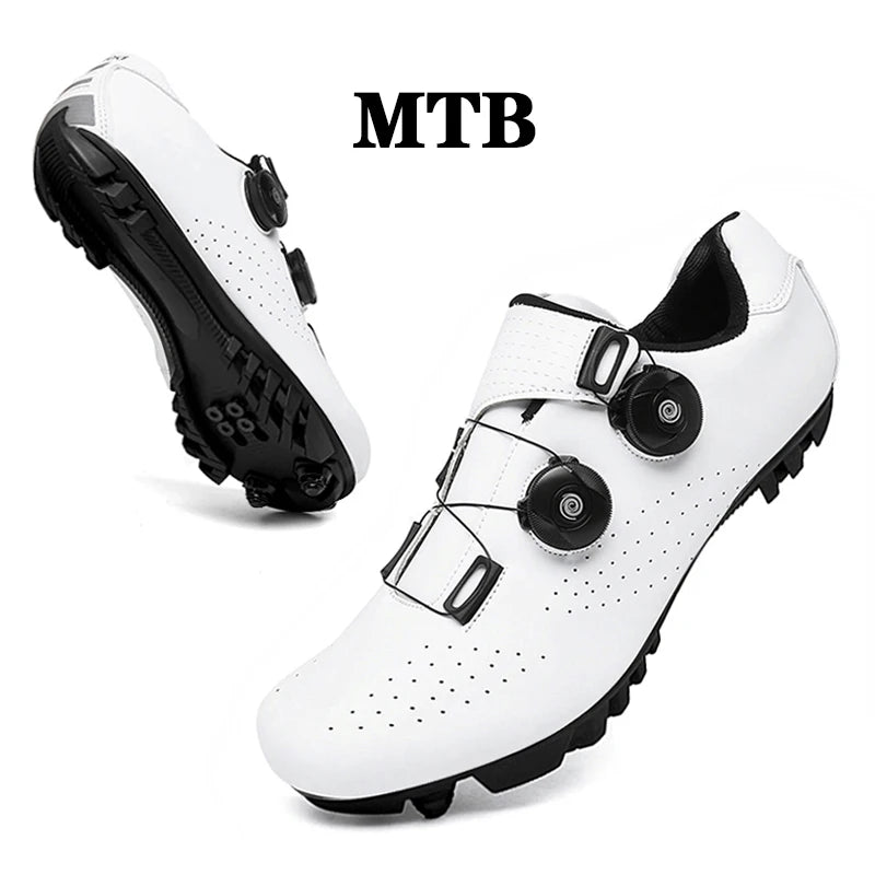 MTB Cycling Sneakers – SPD Flat Pedal Road & Trail Bike Shoes