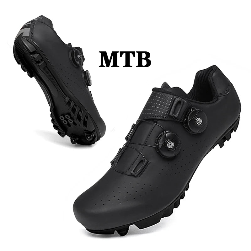 MTB Cycling Sneakers – SPD Flat Pedal Road & Trail Bike Shoes