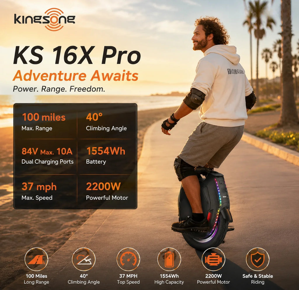 KingSong 16X Pro Smart Electric Unicycle