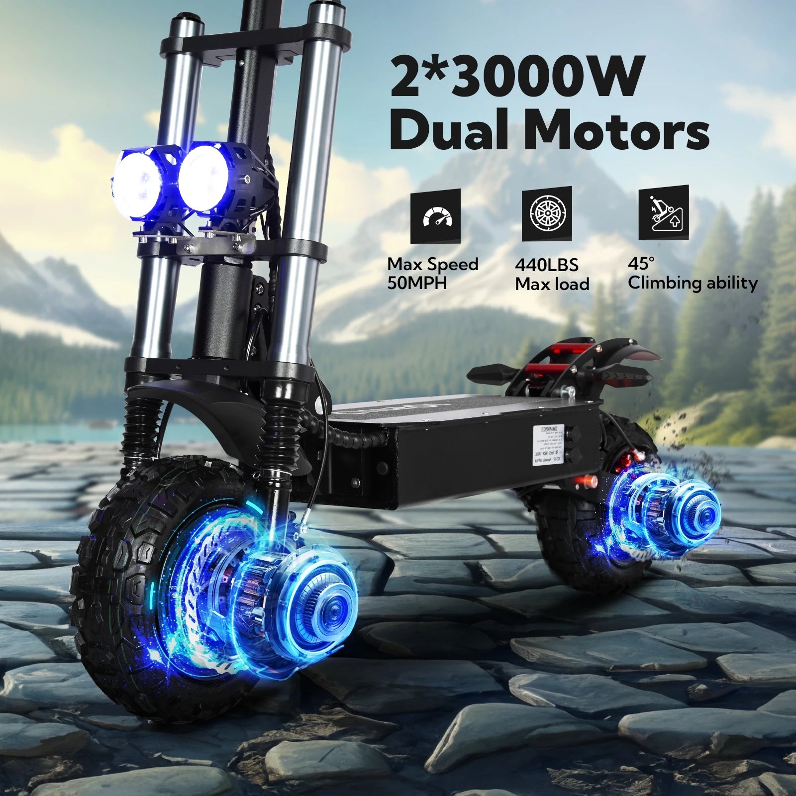 Dual Motor Off-Road Scooter