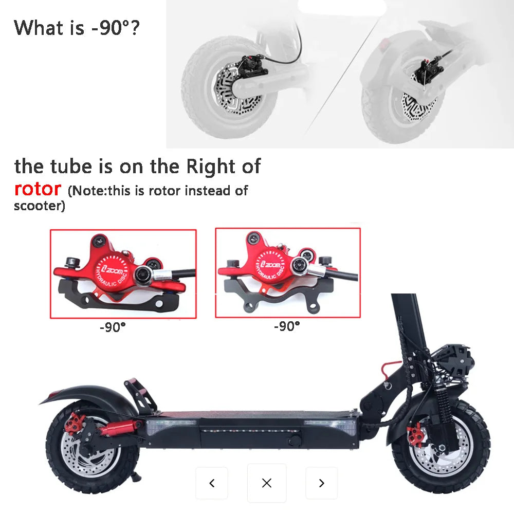 ZOOM Hydraulic Disc Brake Upgrade Kit for E-Scooters & E-Bikes