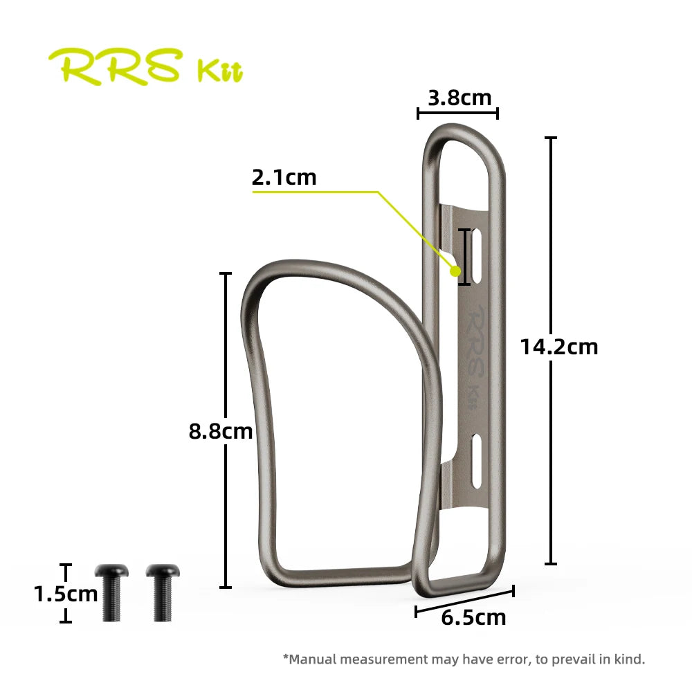 RRSkit Titanium Alloy Water Bottle Cage – Lightweight Anti-Rust Bike Holder
