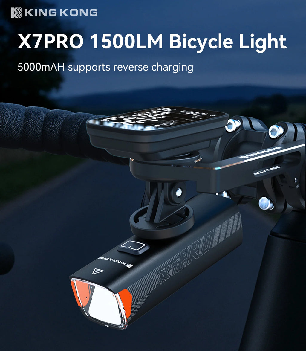 KING KONG X7pro USB Rechargeable Front Bike Light
