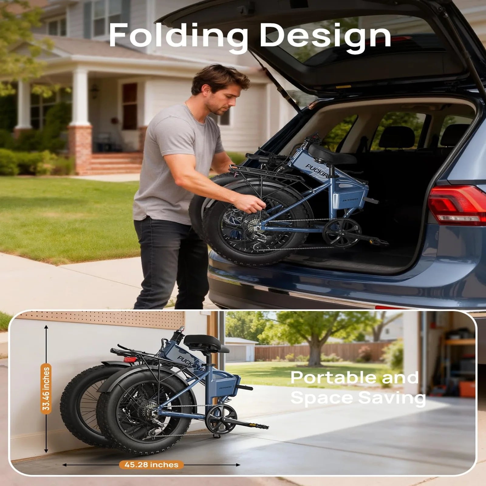 PUCKIPUPPY Folding E-Bike