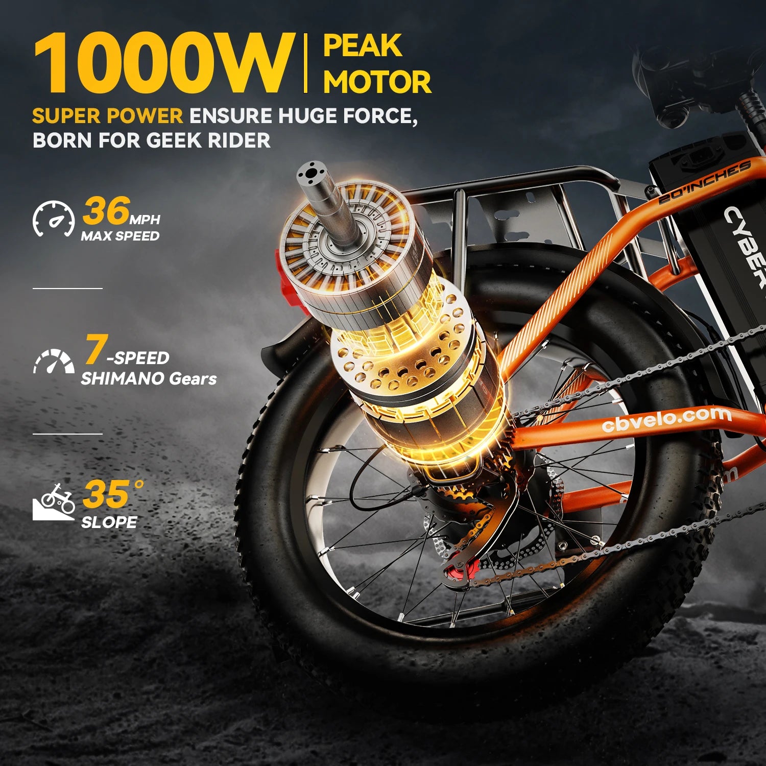 Fat Tire E-Bike 1000W