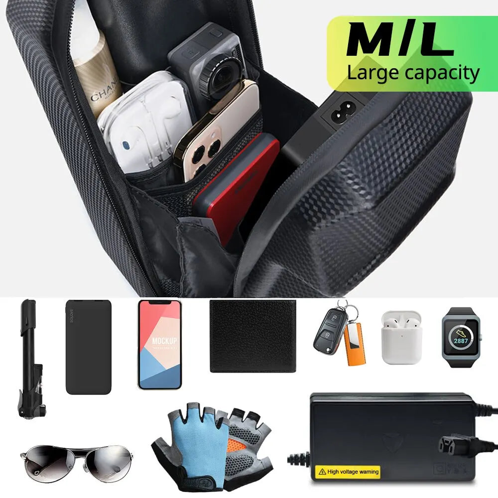 NEWBOLER Waterproof Front Handlebar Bag for E-Scooters & Bikes