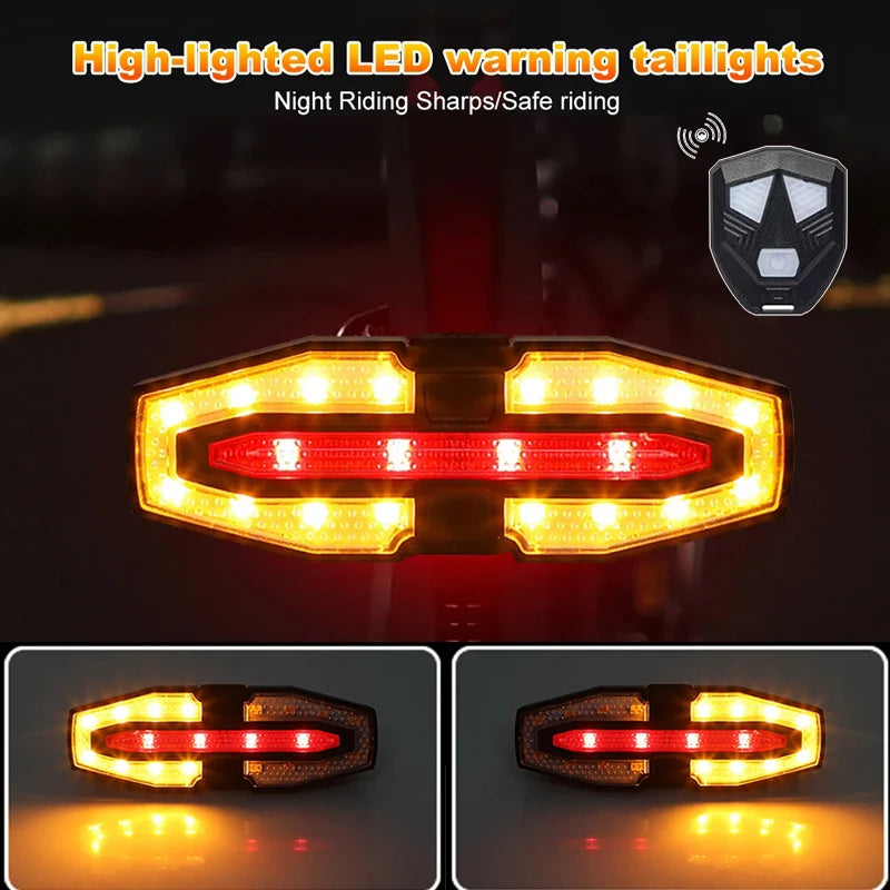 Wireless Turn Signal Bike Tail Light – Remote Control Direction Indicator