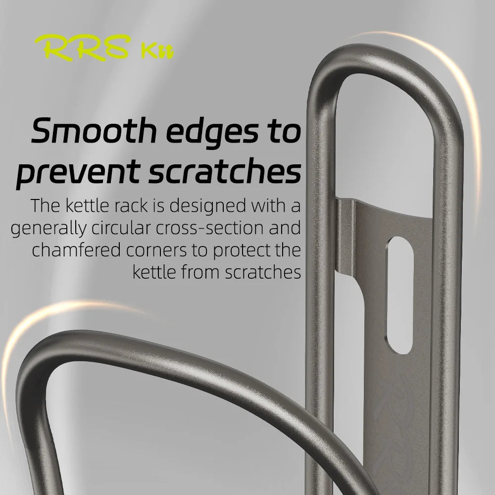 RRSkit Titanium Alloy Water Bottle Cage – Lightweight Anti-Rust Bike Holder