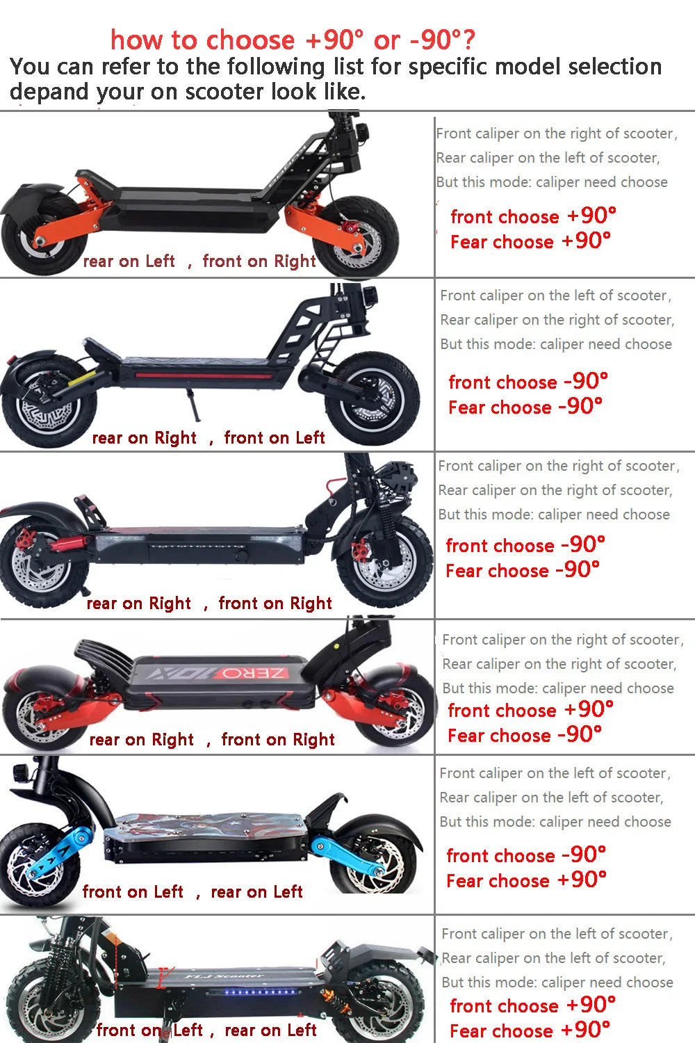 ZOOM Hydraulic Disc Brake Upgrade Kit for E-Scooters & E-Bikes