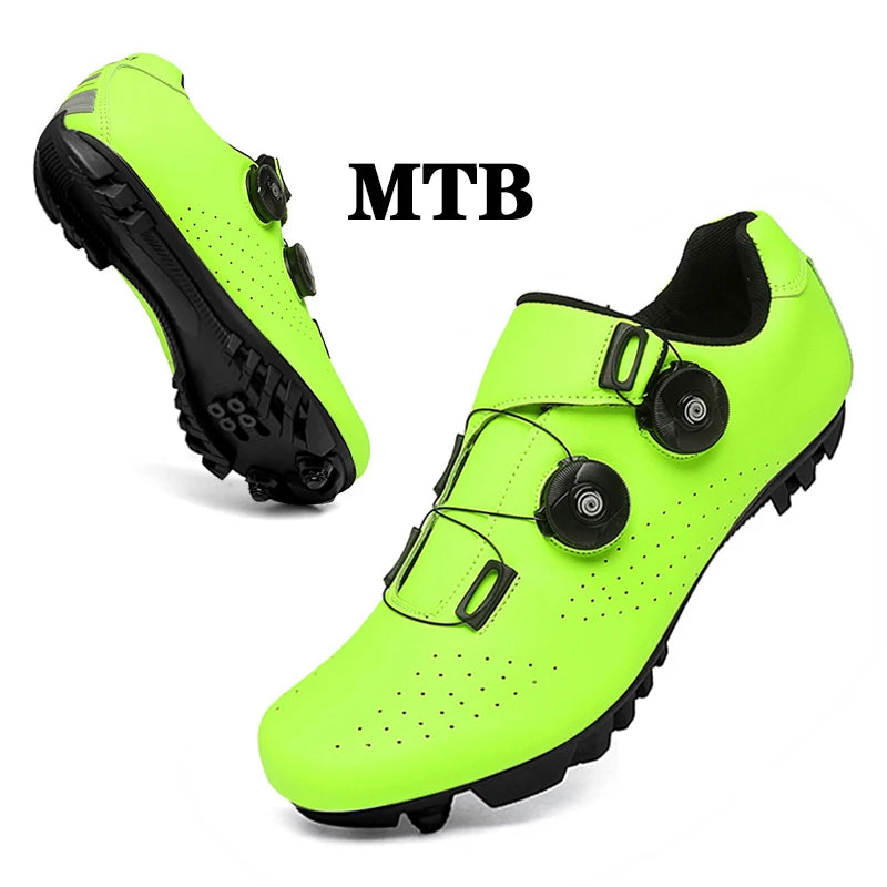 MTB Cycling Sneakers – SPD Flat Pedal Road & Trail Bike Shoes