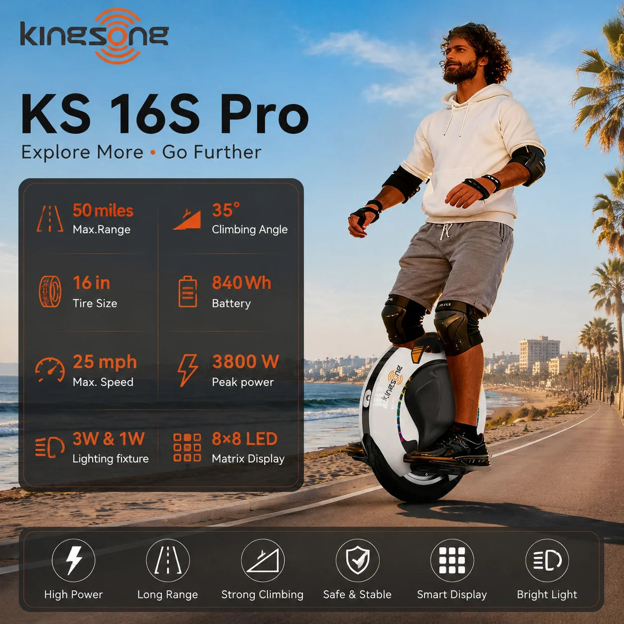 KingSong 16S Pro Electric Unicycle
