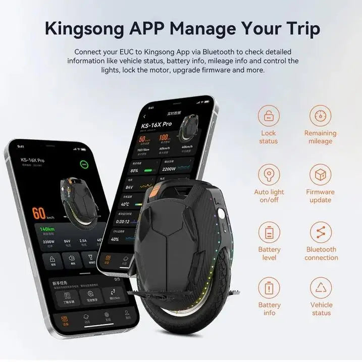 KingSong 16X Pro Smart Electric Unicycle