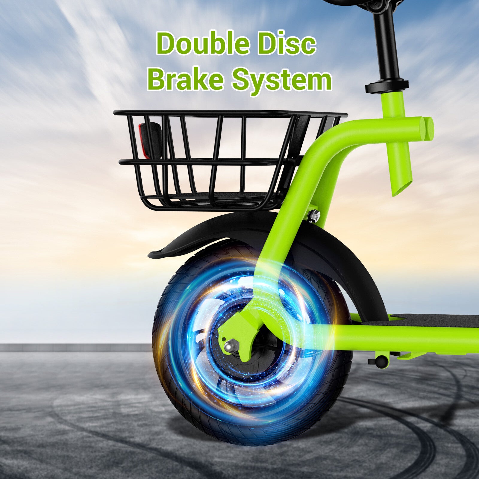 450W Sports Electric Scooter Adult with Seat Electric Moped Ebike E-Scooter
