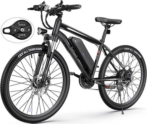Electric Bike for Adults 27.5" E-Bike with 500W Motor, Electric Mountain Bike with 48V 10Ah Battery, Lockable Suspension Fork, Shimano 21 Speed Gears UL2849