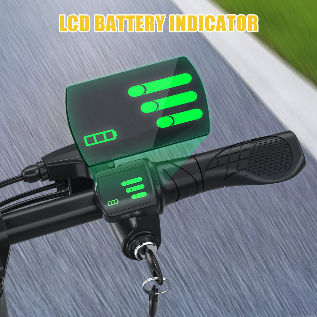 450W Sports Electric Scooter Adult with Seat Electric Moped Ebike E-Scooter