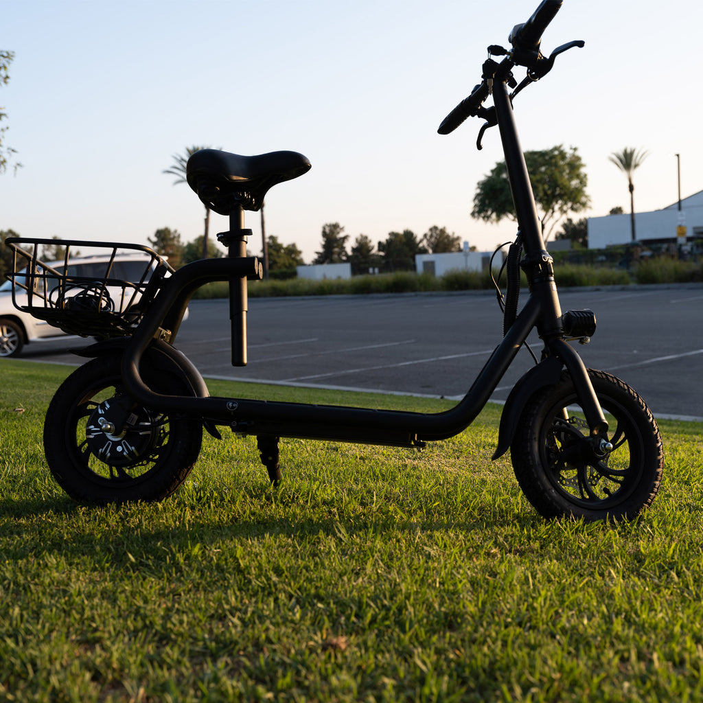 450W Sports Electric Scooter Adult with Seat Electric Moped Ebike E-Scooter