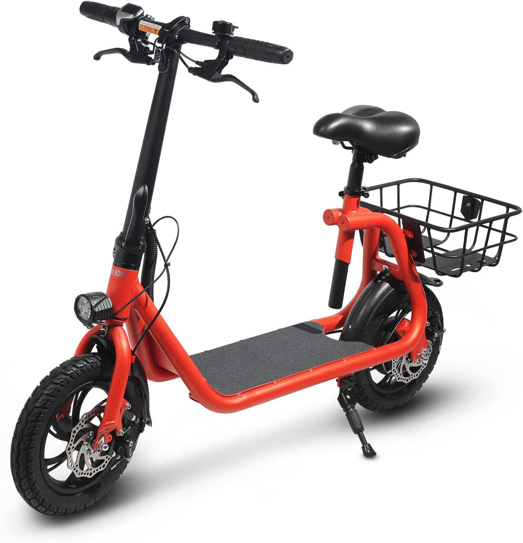 450W Sports Electric Scooter Adult with Seat Electric Moped Ebike E-Scooter