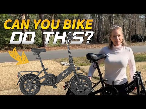 Foldable 14" City Electric Bike 48V 20MPH Full Shock Absorption